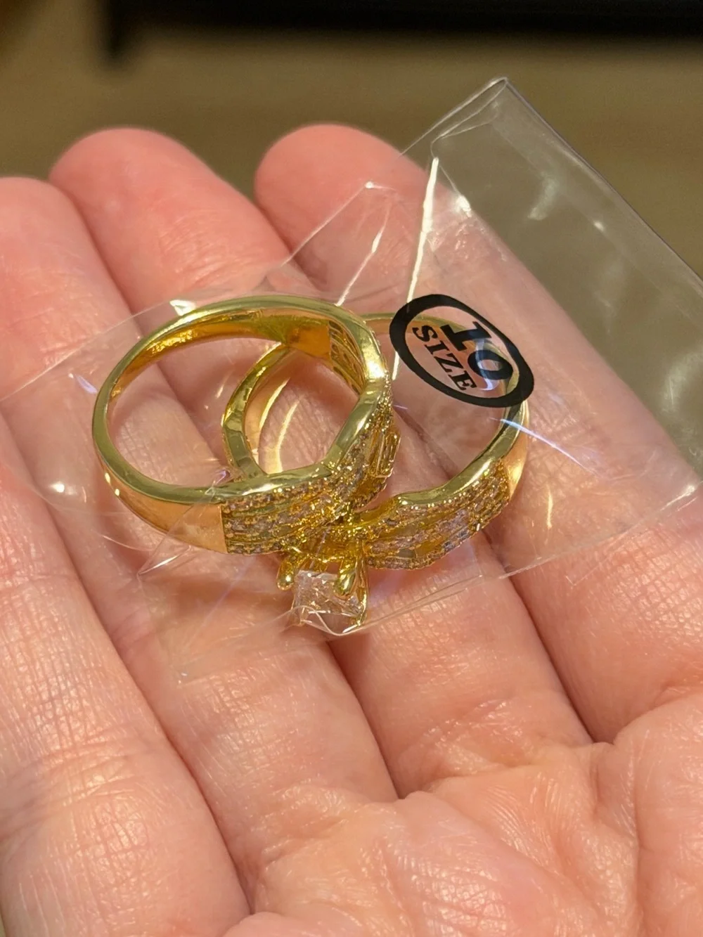 NEW gold ring set!